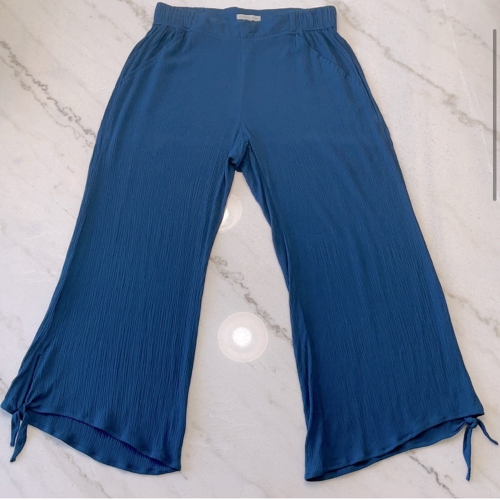 •CHARLOTTE RUSSE• Teal Tie Side Palazzo Pants